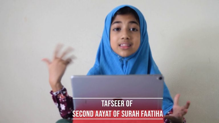 Tafseer of Surah Fatiha by 7 years old girl Faatiha | সূরা ফাতিহার ২য় আয়াতের তাফসীর