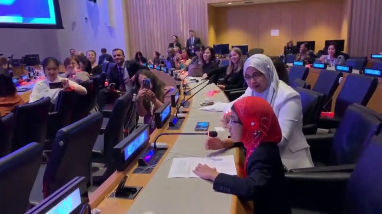 7 years old Bangladeshi Girl at UN