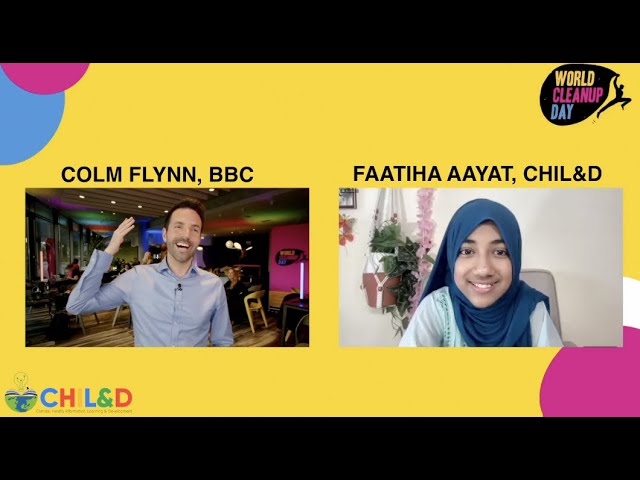 BBC Journalist Colm Flynn with Faatiha Aayat